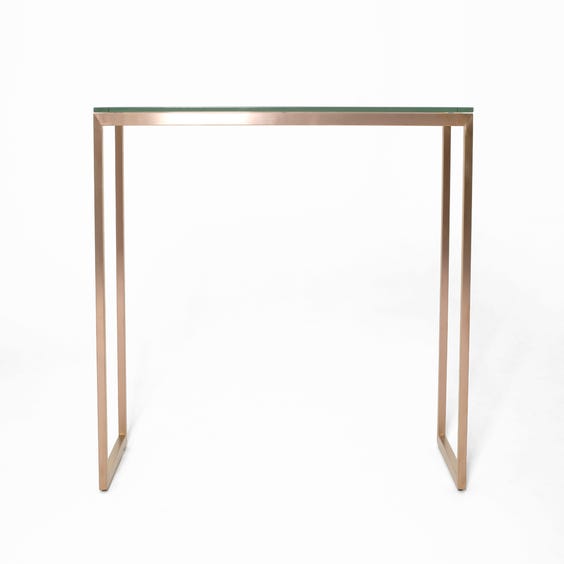 image of Rose gold console table