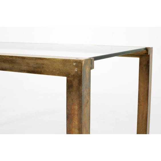 image of Midcentury French brass console