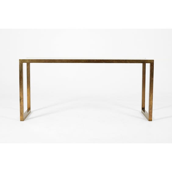 image of Midcentury French brass console