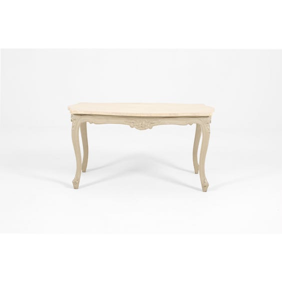 image of French marble top coffee table
