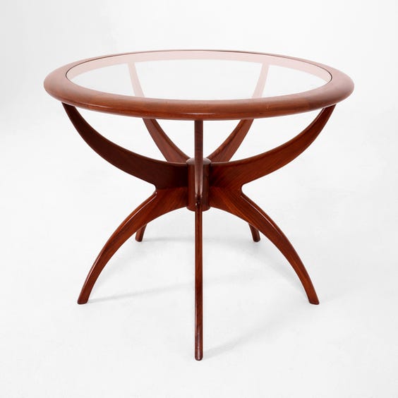 image of Midcentury circular teak coffee table