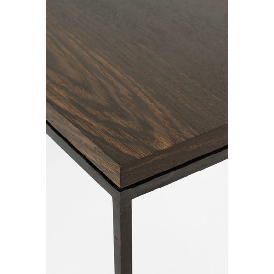 image of Grey stained oak coffee table