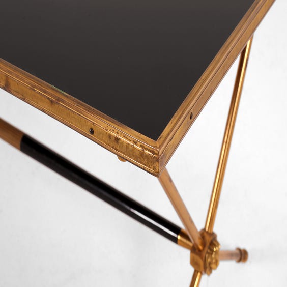 image of Midcentury cross framed coffee table