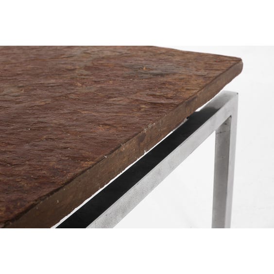 image of Midcentury slate top coffee table
