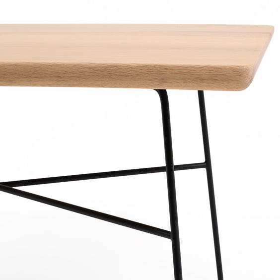 image of Modern oak rectangular coffee table