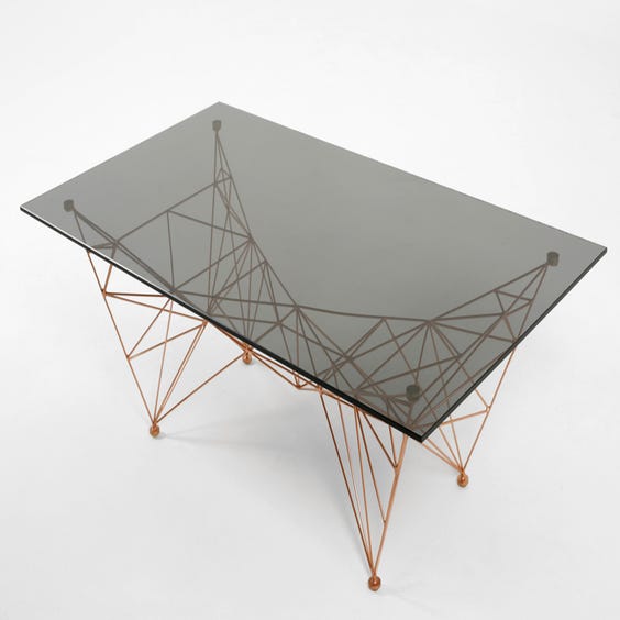 image of Smoked glass Pylon coffee table