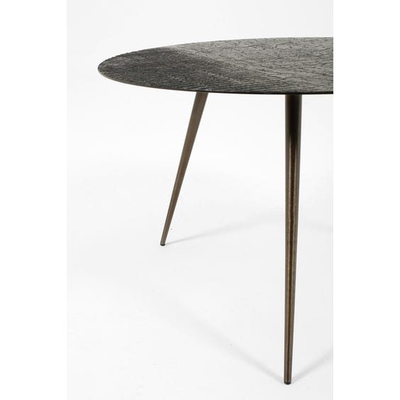 image of Small textured circular coffee table