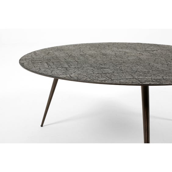 image of Large textured circular coffee table