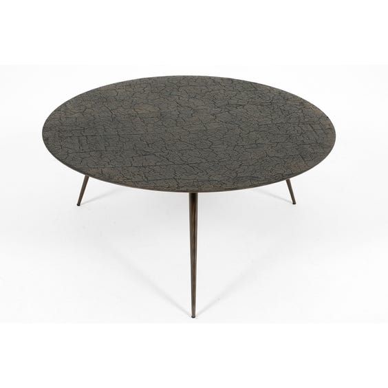 image of Large textured circular coffee table