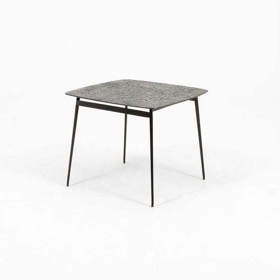 image of Modern steel square coffee table