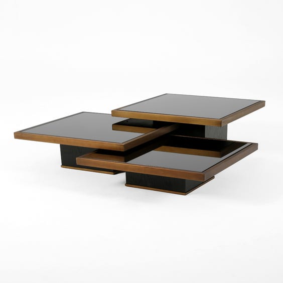 image of Small brushed bronze coffee table
