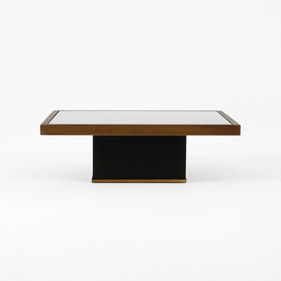 image of Medium brushed bronze coffee table
