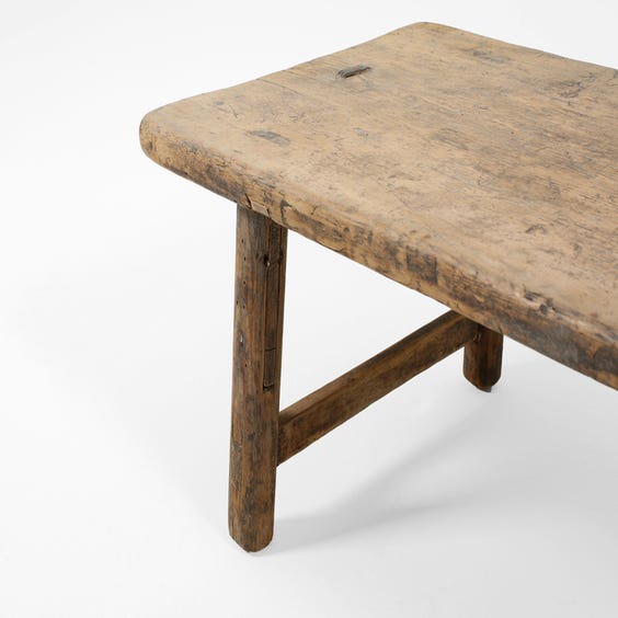 image of Extra small rustic Chinese elm table