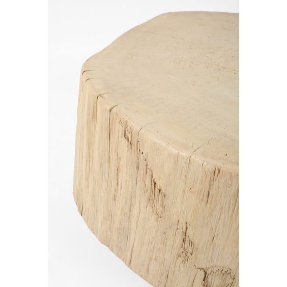 image of Primitive elm block coffee table
