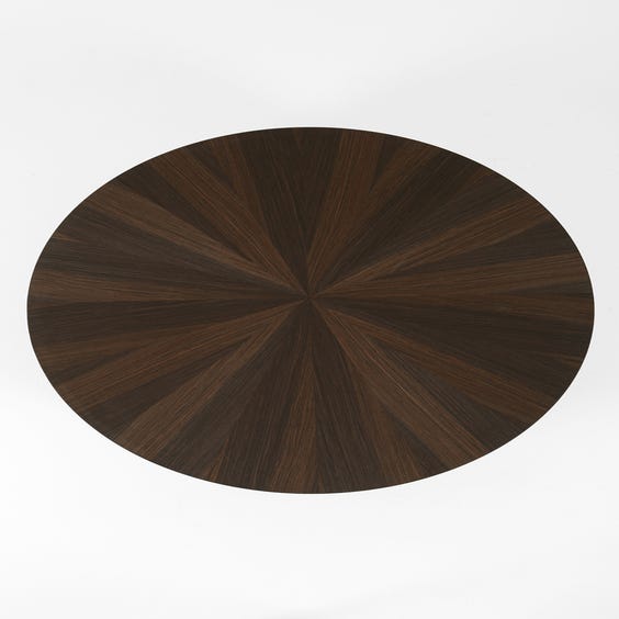 image of Large walnut marquetry coffee table