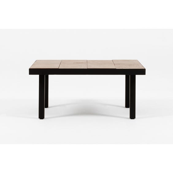 image of Low mocha tiled side table