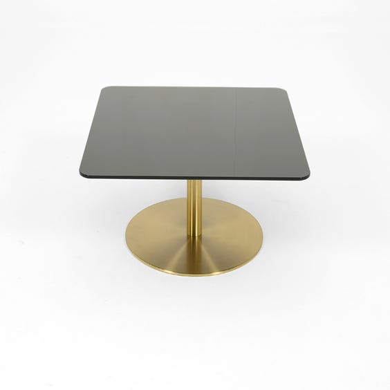 image of Black mirrored coffee table