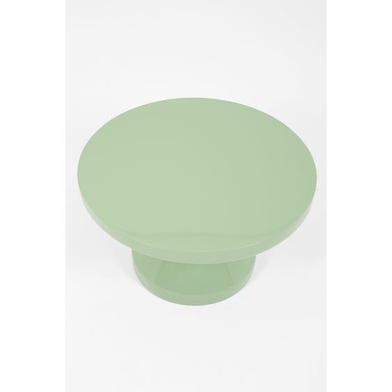 image of Small postmodern sage green coffee table