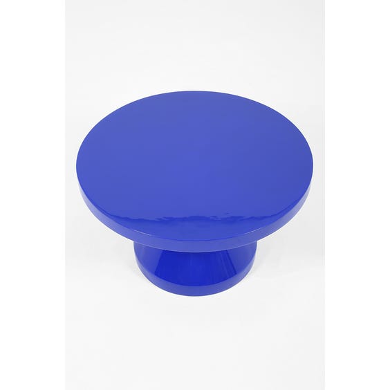 image of Small postmodern cobalt blue coffee table