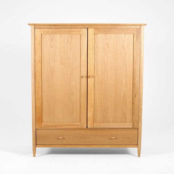 image of Modern Ercol oak wardrobe