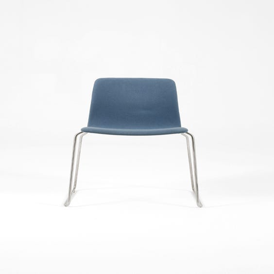 image of Hay blue seat dining chair