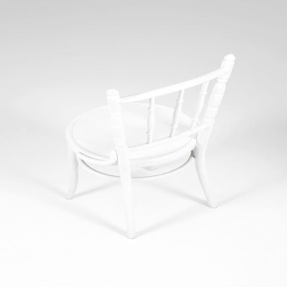 image of White spindle back bentwood chair