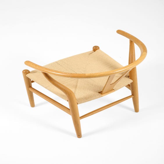image of Wishbone style oak chair