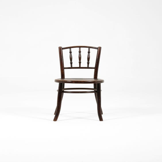 image of Vintage bentwood spindle back chair