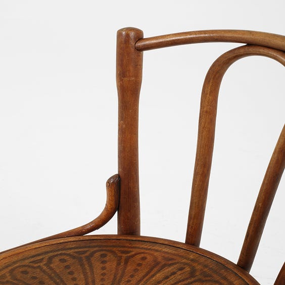 image of Vintage bentwood straight back chair