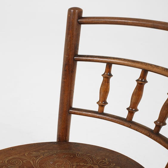 image of Period bentwood spindle back chair