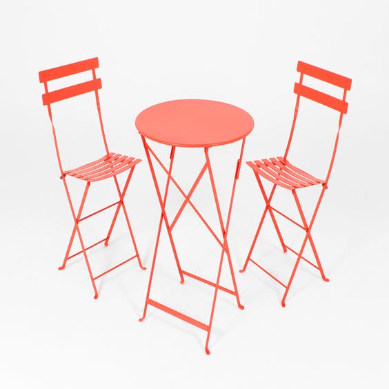 image of Coral bistro folding metal chair
