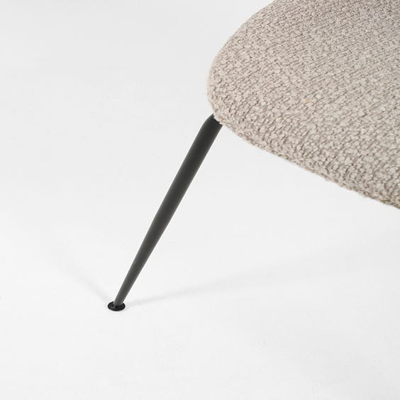 image of Beetle grey boucle occasional chair
