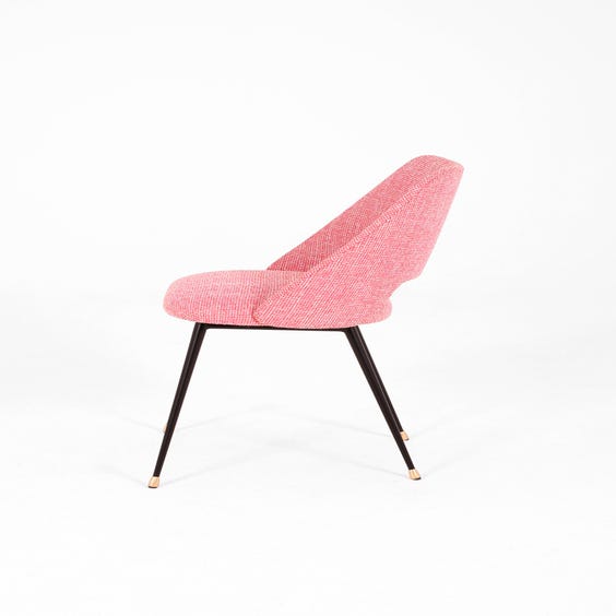 image of Midcentury two tone pink chair
