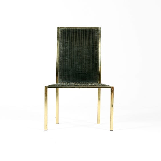 image of Grey and gold occasional chair