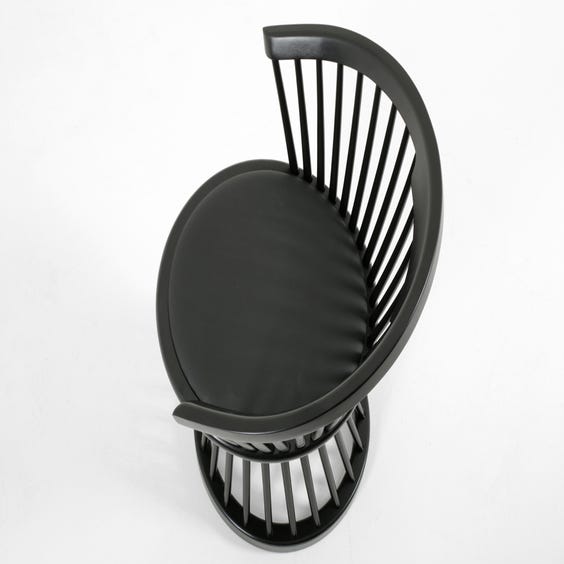image of Ebonised spindle back occasional chair