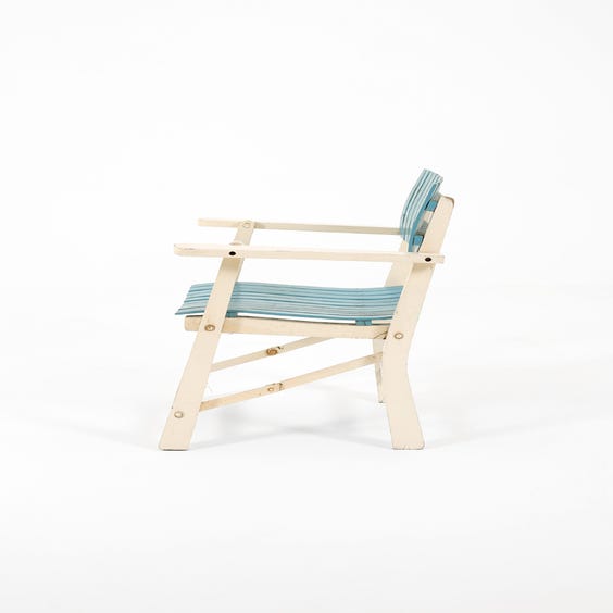 image of Midcentury French folding garden chair