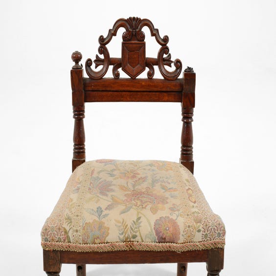 image of Child's darkwood chair