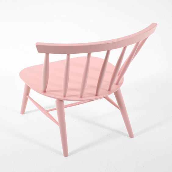 image of Candy pink spindle back chair