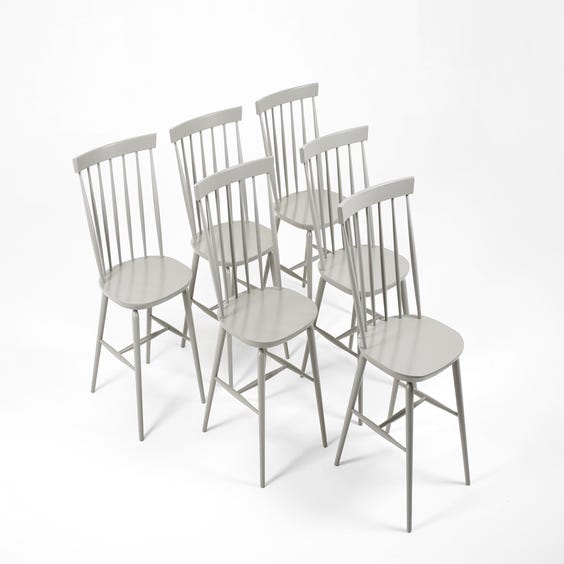 image of Matt mid grey dining chair