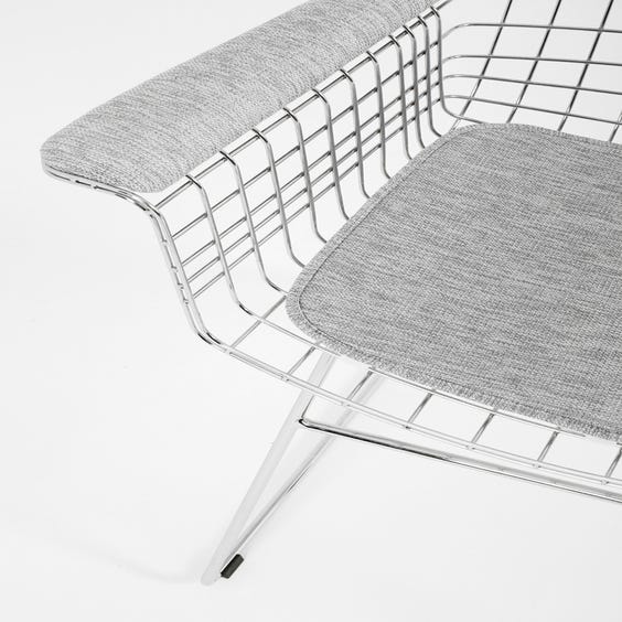 image of Chrome wire occasional chair