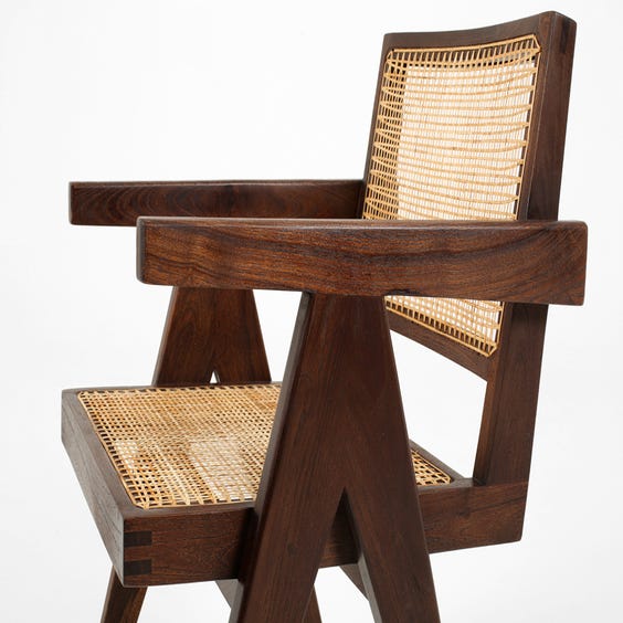 image of Dark teak Pierre Jeanneret chair