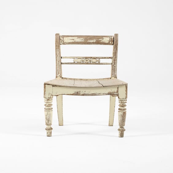 image of Gustavian style distressed chair