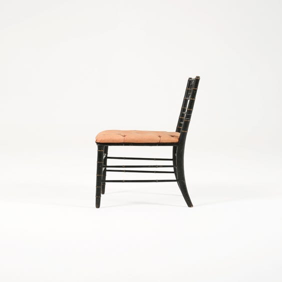 image of French faux bamboo occasional chair