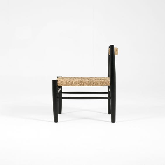 image of Midcentury natural woven dining chair