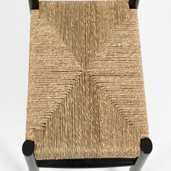 image of Midcentury natural woven dining chair
