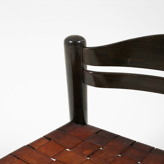 image of Midcentury Vico Magistretti darkwood chair