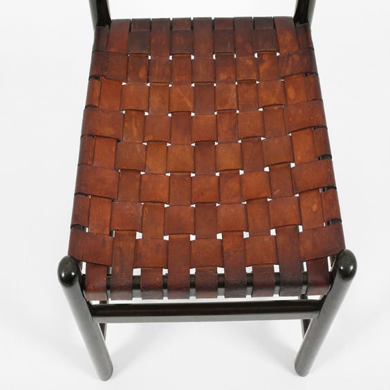image of Midcentury Vico Magistretti darkwood chair