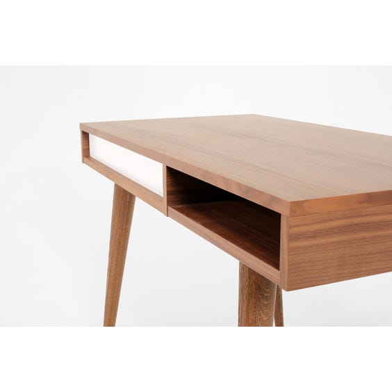 image of Modern walnut desk