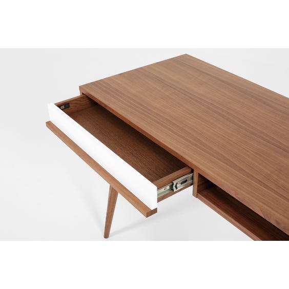 image of Modern walnut desk