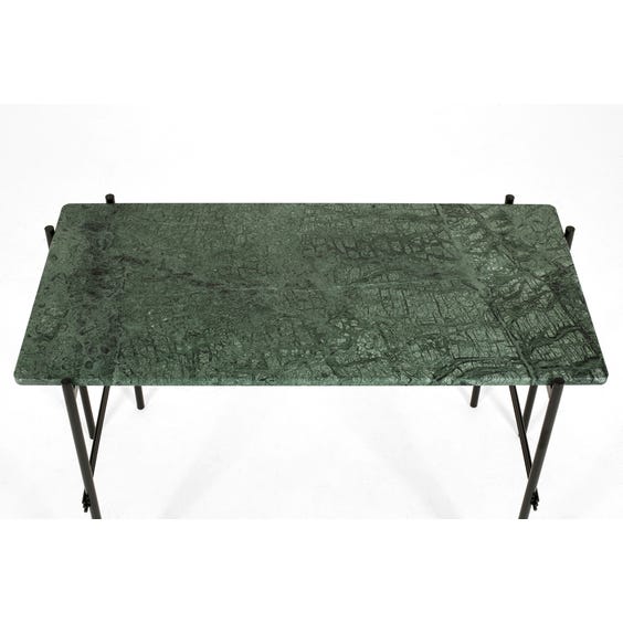 image of Danish green marble top desk